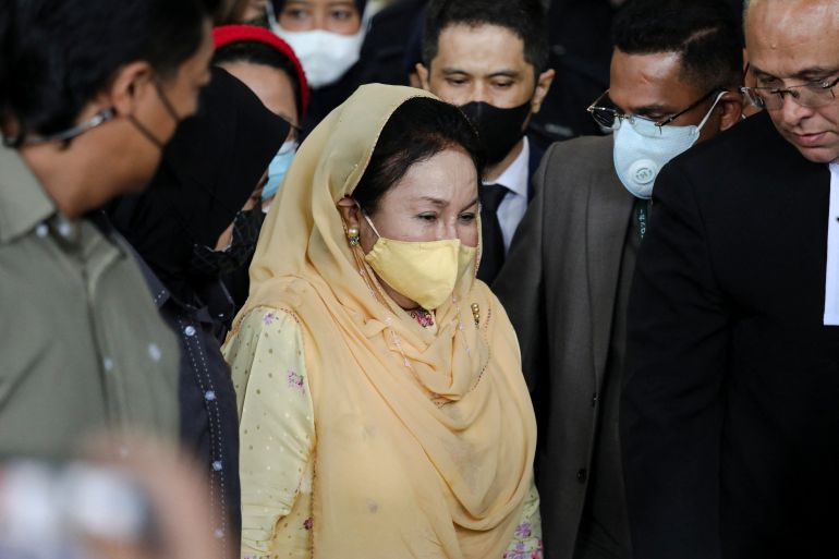 Rosmah Mansor leaves the court in Kuala Lumpur