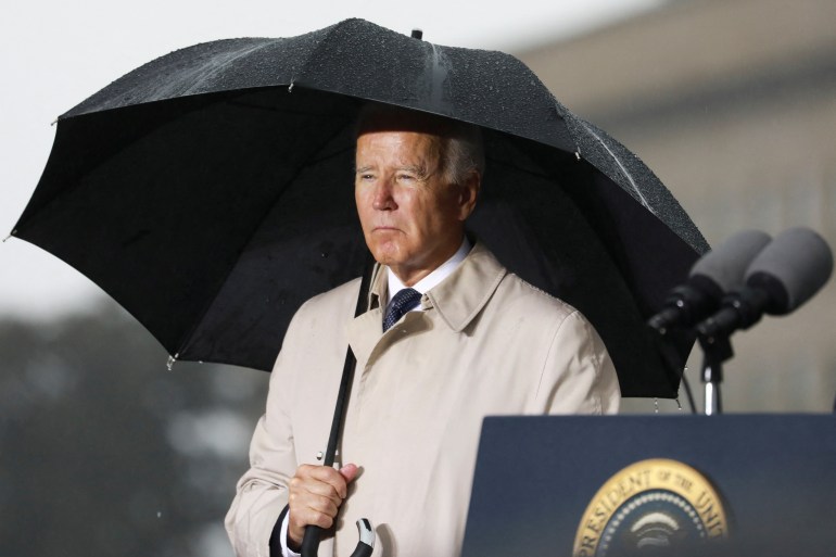 U.S. President Biden attends Pentagon commemoration of September 11 attacks