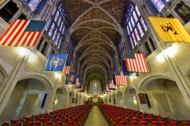 West Point, New York - September 26, 2015: West Point Cadet Chapel at the US Military Academy. The Cadet Chapel at the United States Military Academy is a place of Protestant denomination worship. shutterstock_334153370