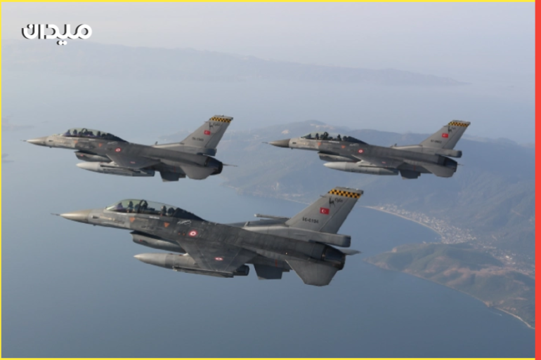 مقاتلات "إف-16" تابعة لسلاح الجو التركي (الأناضول)