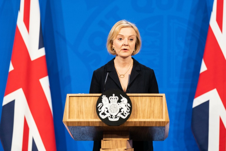 Liz Truss Holds Press Conference After Sacking Her Chancellor