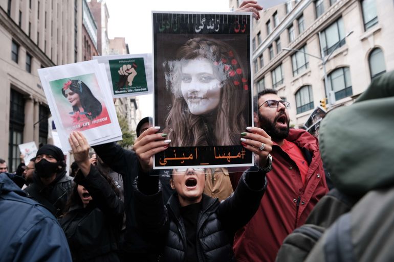 New Yorkers Rally Against Iran's Government, As Protests Over Mahsa Amini's Death In Custody Continue Globally