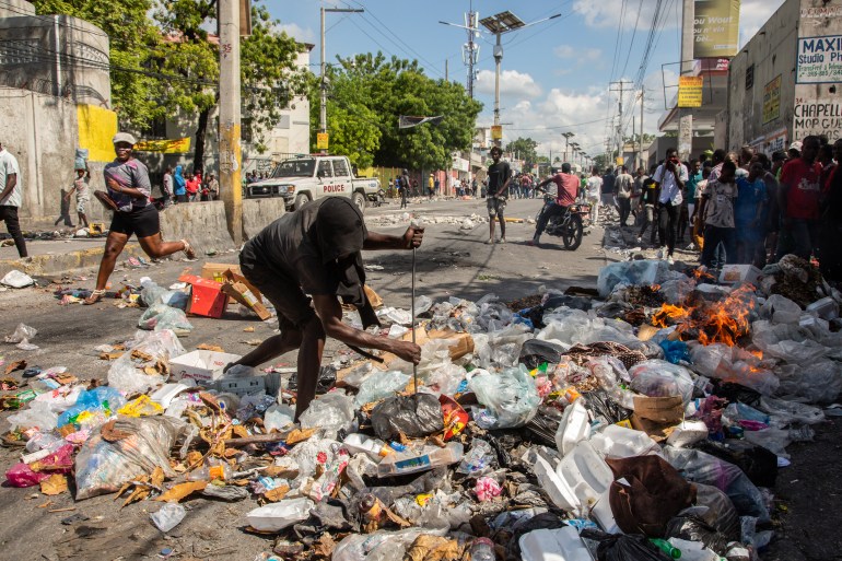 Anti-government protest in Haiti