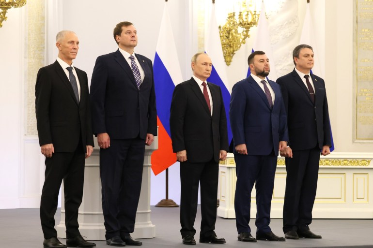 Putin launches ceremony for 'accession' of Ukraine’s 4 regions to Russia