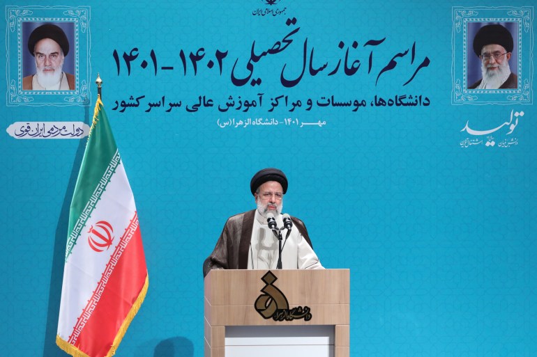 Iranian President Ebrahim Reisi​​​​​​​