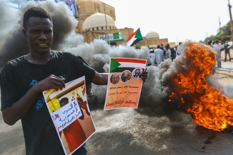 Protest for civil administration in Sudan