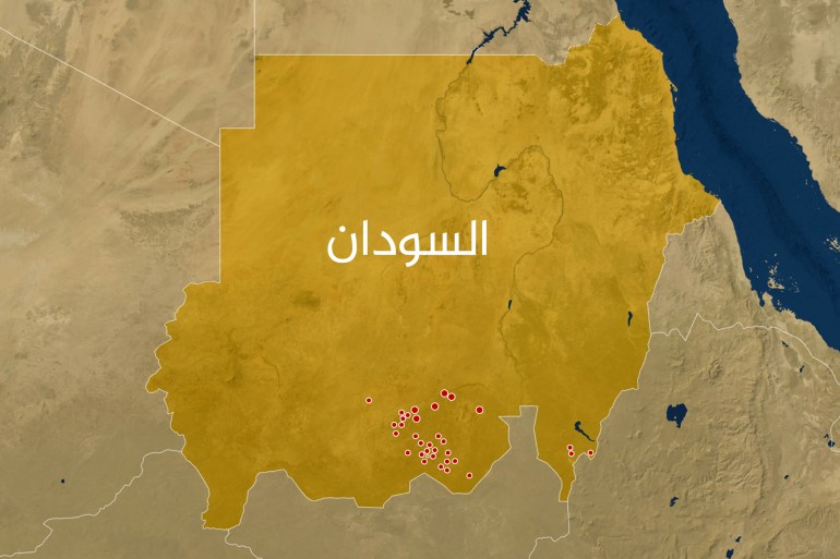 السودان - أماكن وجود اللغات المهددة بالخطر