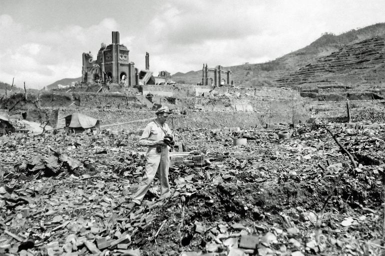 Historical & fine arts Hiroshima after Atomic Bomb strike in 1945. (Photo by: Prisma Bildagentur/Universal Images Group via Getty Images) GettyImages-636132258