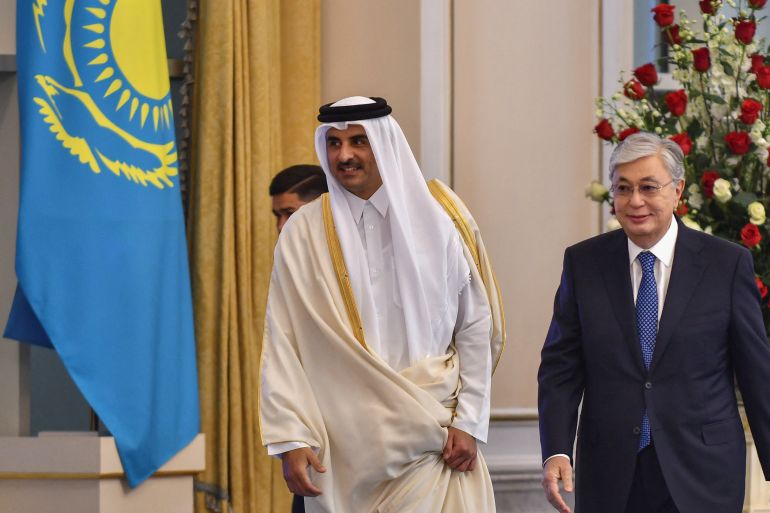 Qatar's Emir, Sheikh Tamim bin Hamad al-Thani visits Kazakhstan