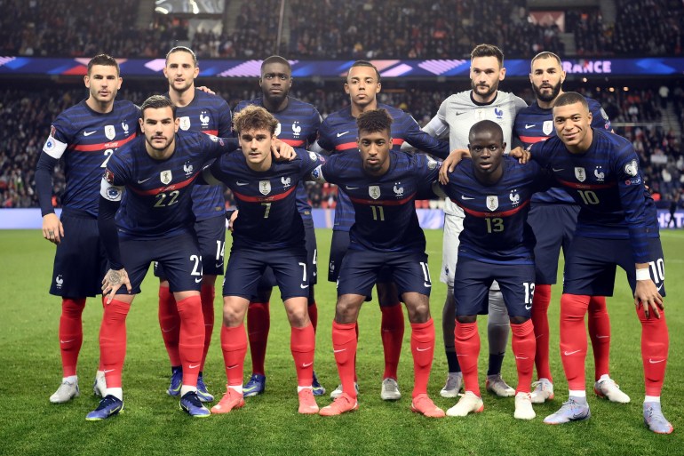 تشكيلة منتخب فرنسا امام منتخب تونس في كأس العالم 2022