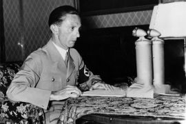 وزير الدعاية النازي جوزيف غوبلز Joseph Goebbels gettyimages-3317286