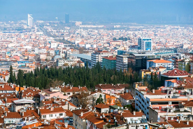 Aerial View over Bursa بورصة - تركيا gettyimages-577960312
