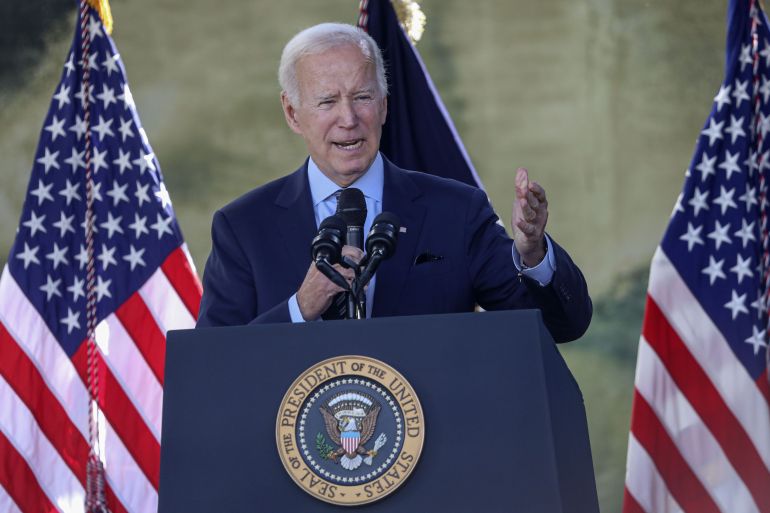 President Biden Delivers Remarks On His CHIPS And Science Act In San Diego Area