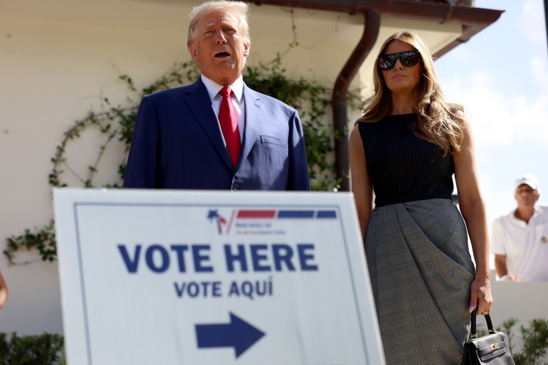 Former President Donald Trump Votes In Midterm Elections