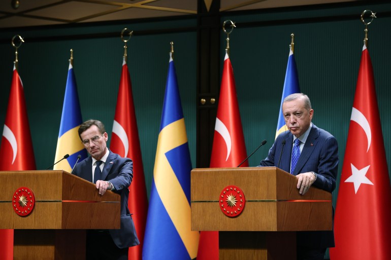 Turkish President Erdogan - Swedish PM Kristersson joint news conference