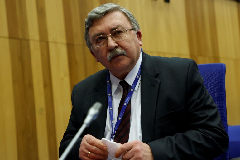 Russia's Governor to the International Atomic Energy Agency (IAEA) Mikhail Ulyanov twaits for the start of an IAEA board of governors emergency meeting on Ukraine, in Vienna, Austria, March 2, 2022. REUTERS/Leonhard Foeger