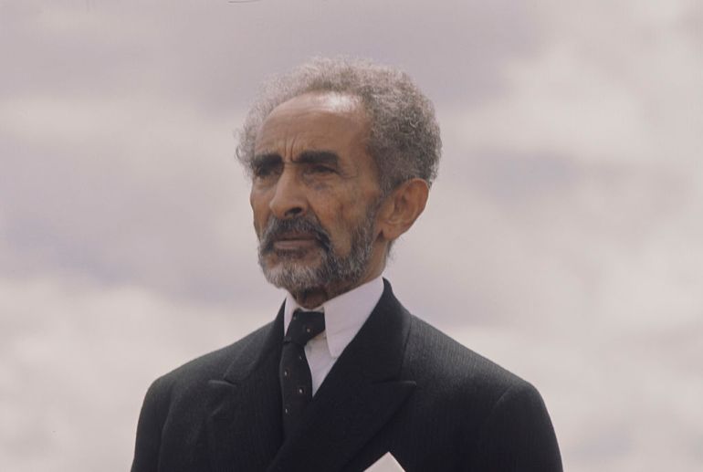 Haile Selassie I (1892-1975), Emperor of Ethiopia, circa 1975. (Photo by Fox Photos/Hulton Archive/Getty Images)