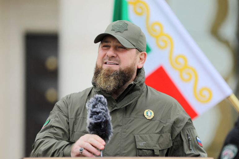 Head of the Chechen Republic Ramzan Kadyrov makes an address in Grozny