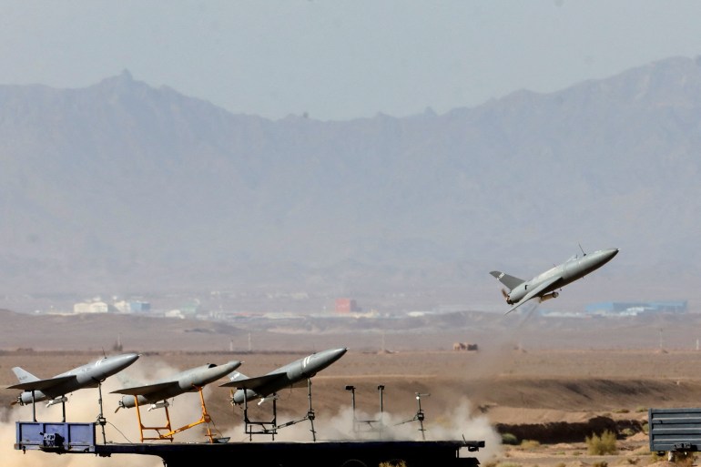Military exercise in an undisclosed location in Iran