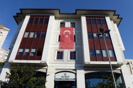 مقر حزب العدالة والتنمية التركي في اسطنبول ISTANBUL, Turkey- June 23, 2019: Justice and Development Party's (AKP) headquarters in Istanbul SS1435714427