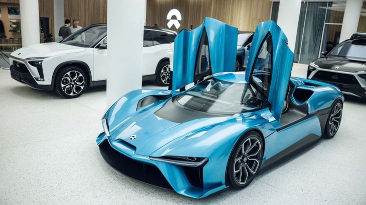The Nio Inc. EP9 performance car on display at Nio Houses in Oslo, Norway, on Thursday, Sept. 30, 2021. Chinese electric car upstart Nio Inc. will take its first step outside its home market, opening a showroom and beginning to sell vehicles in environmentally conscious Norway. Photographer: Odin Jaeger/Bloomberg via Getty Images gettyimages-1235599309