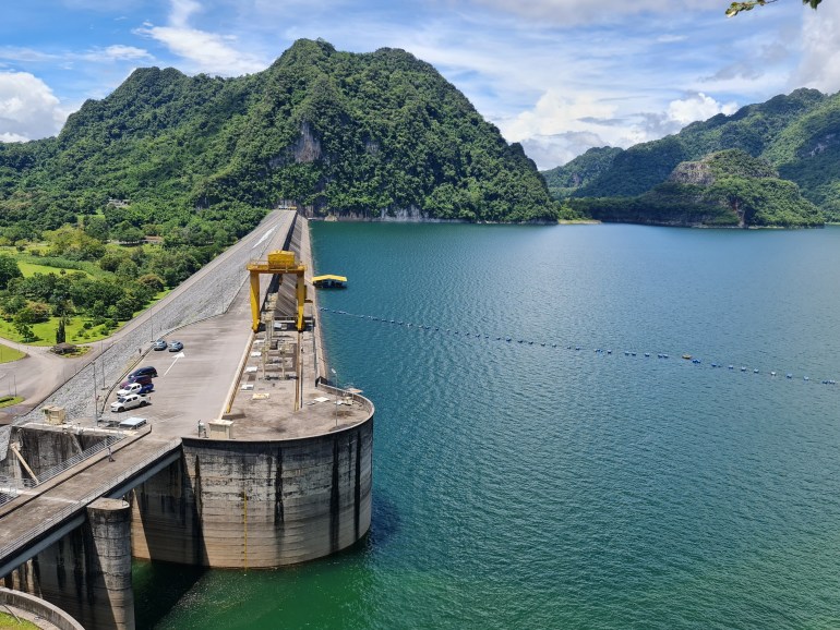 Khao Laem Dam store water and generate electricity