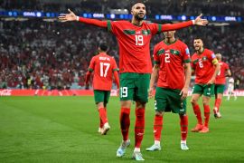 يوسف النصيري سجل هدف المغرب الوحيد
