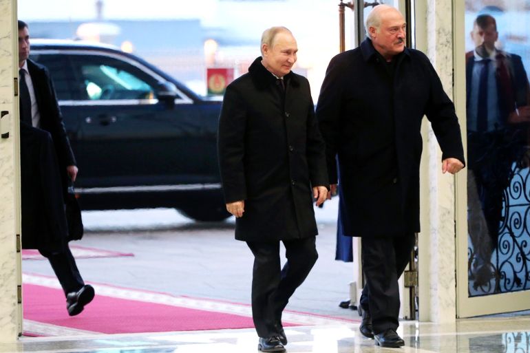 Russian President Vladimir Putin in Belarus​​​​​​​