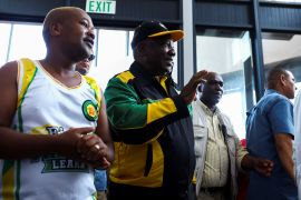 South African President Ramaphosa holds Cape Town meet and greet before ANC national conference