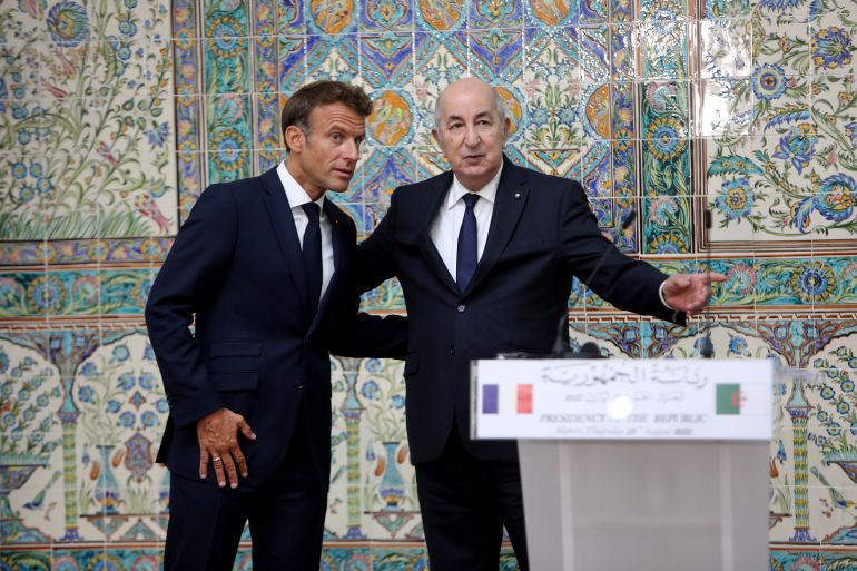 Fransa Cumhurbaşkanı Macron, Cezayir'de