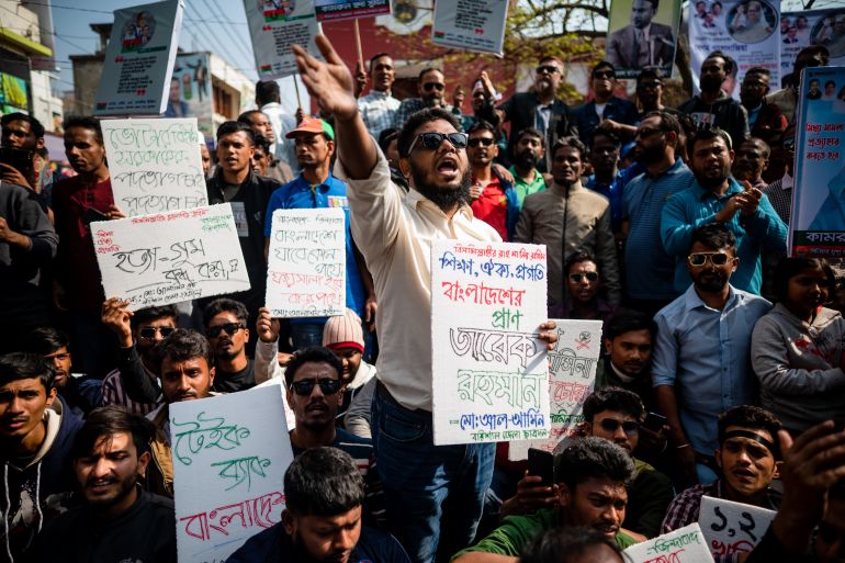 Opposition party supporters held demonstration in Bangladesh