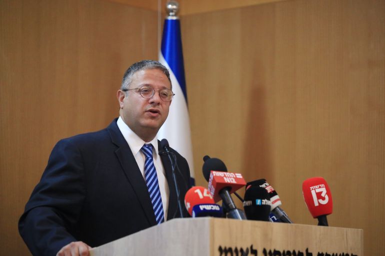 Israeli National Security Minister Itamar Ben-Gvir