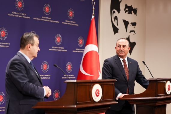Mevlut Cavusoglu - Ivica Dacic meeting in Ankara