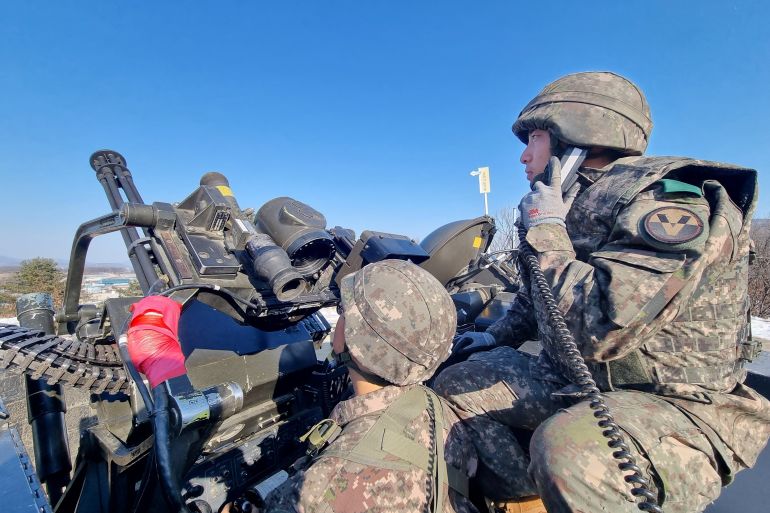 South Korean army conducts an anti-drone drill