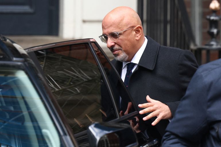 British Minister without Portfolio Nadhim Zahawi looks on outside the Conservative Party's headquarters in London, Britain January 23, 2023. REUTERS/Henry Nicholls