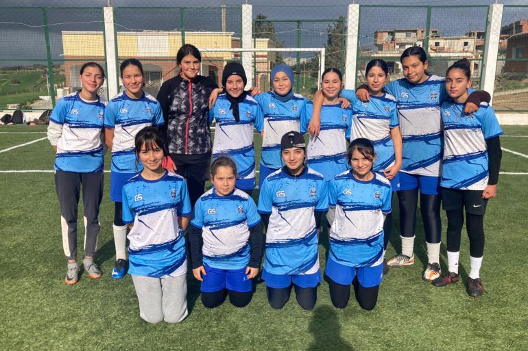 فريق أقل من 15 عاما لأكاديمية نادي سيدي علي الشباب لكرة القدم النسائية في تونس