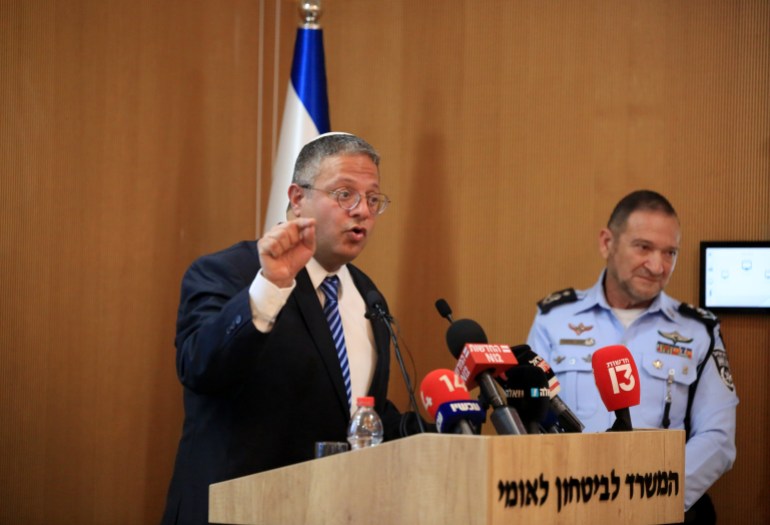 Israeli National Security Minister Itamar Ben-Gvir