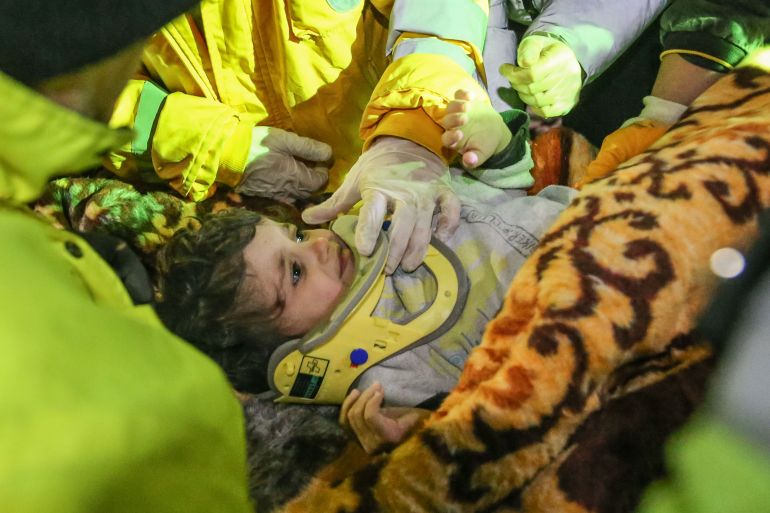 Syrian baby and her mother rescued from debris after 44 hours in southern Turkiye's quake