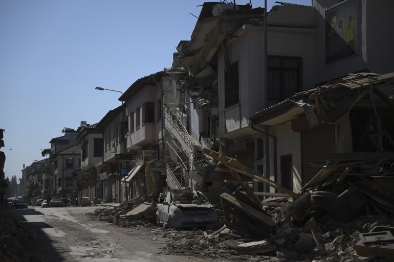 Historical stone houses in Turkey's Hatay heavily damaged or collapsed