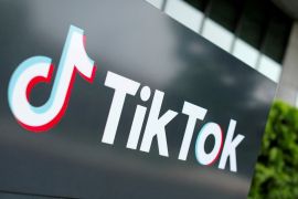FILE PHOTO: The TikTok logo is pictured outside the company's U.S. head office in Culver City, California, U.S., September 15, 2020. REUTERS/Mike Blake/File Photo