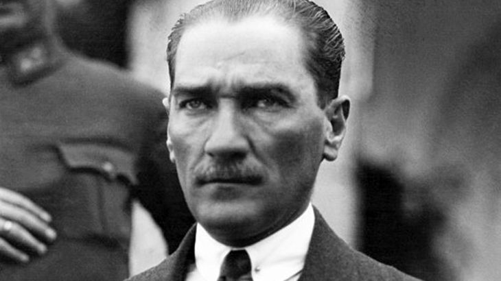 Turkish President Mustafa Kemal Atatürk (1881 - 1938), at his villa in Izmir during his wedding to Latife Kemal.