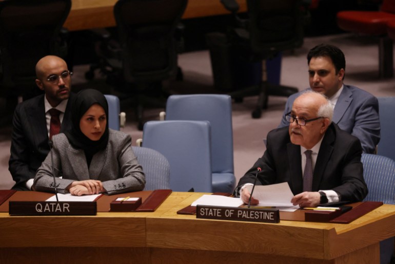 United Nations Security Council meets on Israel and the Palestinians at U.N. headquarters in New York