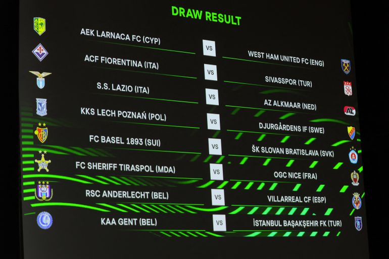 Europa Conference League - Round of 16 Draw