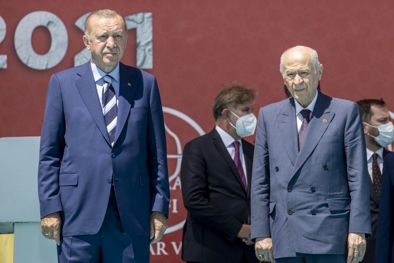 Turkish President Recep Tayyip Erdogan in Turkey's Mus
