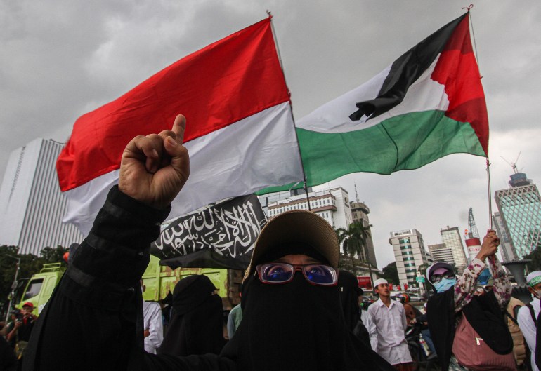Protest in Jakarta against Israel soccer team participating in U-20 World Cup