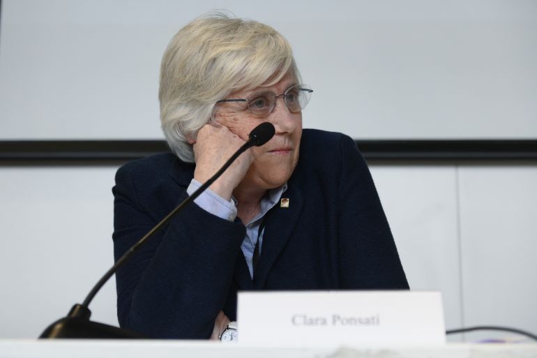 Former Education Minister of Catalonia Clara Ponsati returns back to Spain