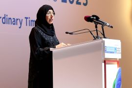 وزيرة الصحة العامة في قطر الدكتورة حنان الكواري: دولة قطر كانت في وضع جيد لمواجهة تحديات مثل جائحة كوفيد-19 بنجاح (الجزيرة)