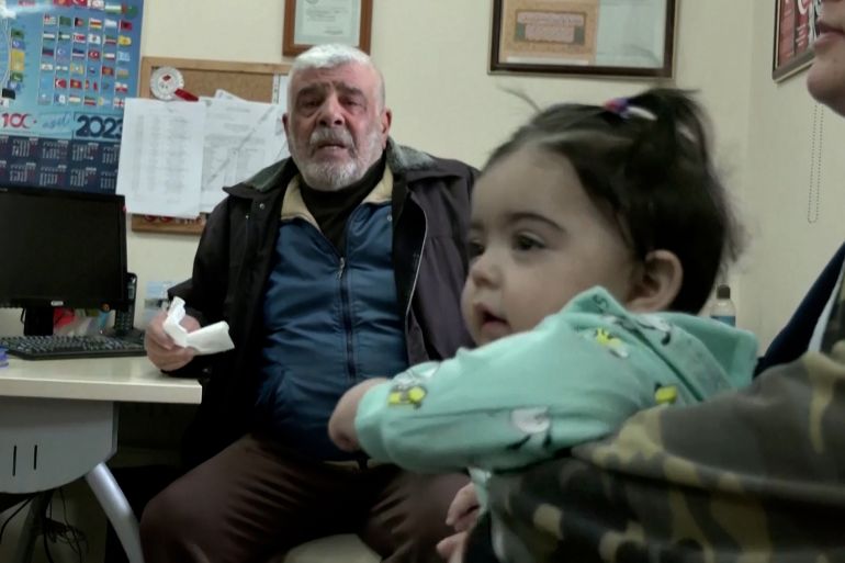 Trapped in rubble then separated, a Turkish man reunites with granddaughter