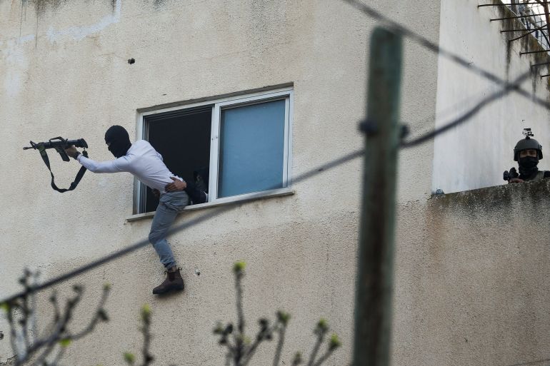 Israeli army raid in Jenin in the Israeli-Occupied West Bank