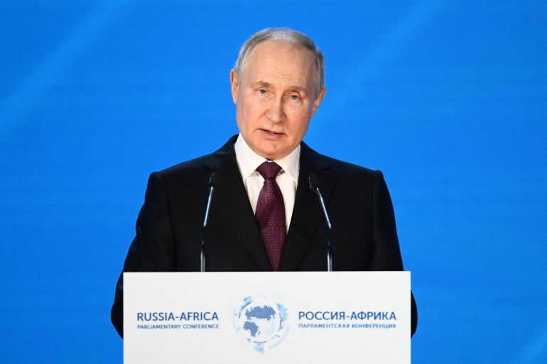 Russia's President Putin attends Russia-Africa conference in Moscow
